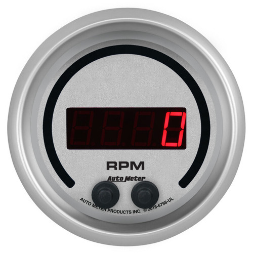 Autometer 85.7mm Silver 0-16K RPM Tachometer Ultra-Lite Elite Digital Gauge - 6798-UL User 2