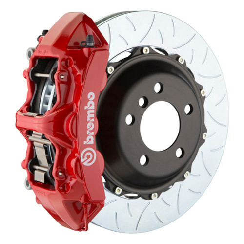 Brembo 11-14 Mustang GT w/OEM Brembo(S197) Fr GT BBK 6Pist Cast 380x32 2pc Rtr Slot Type3-Red - 1M3.9031A2 User 1