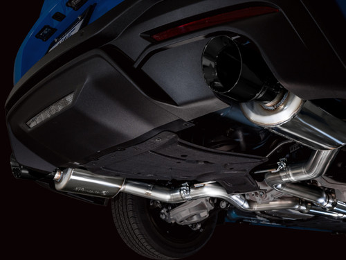 AWE 2024 Ford Mustang GT Fastback S650 RWD Touring Catback Exhaust w/ Dual Diamond Black Tips - 3015-33650 Photo - Mounted