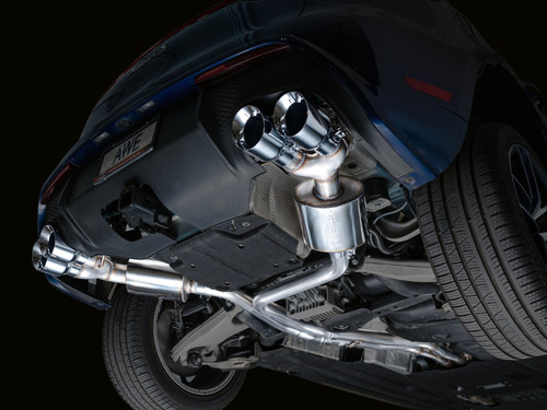 AWE Tuning 2022+ Porsche Macan 2.9TT Touring Edition Catback Exhaust w/ Chrome Silver Tips - 3015-42952 Photo - Mounted