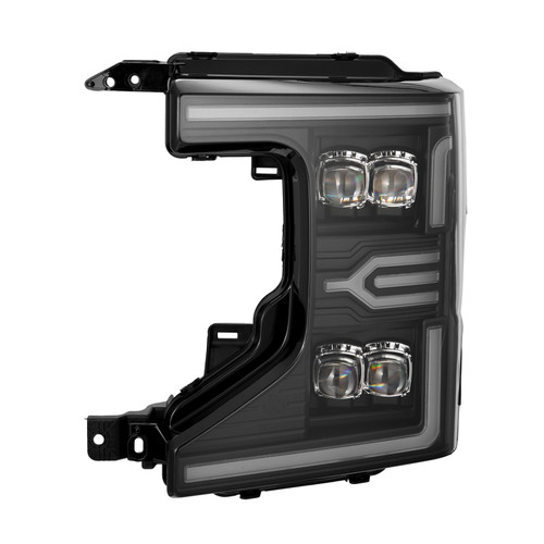 AlphaRex 20-22 Ford F-250/350/450 SD NOVA-Series LED Proj Headlights Bk w/Actv Light SeqSig & SBDRL - 880338 User 2