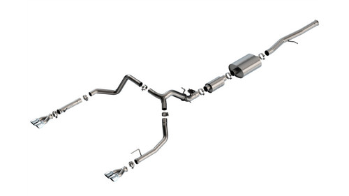Borla 2024 Chevy Silverado 1500 6.2L V8 S-Type Catback Exhaust w/ Simulator - Chrome - 140995 Photo - Primary