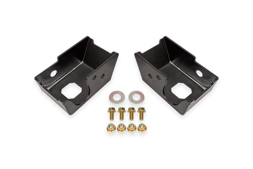 BMR 21-24 Ford Bronco Rear Shock Mount Skid Plates - Black Hammertone - SG1860H User 1