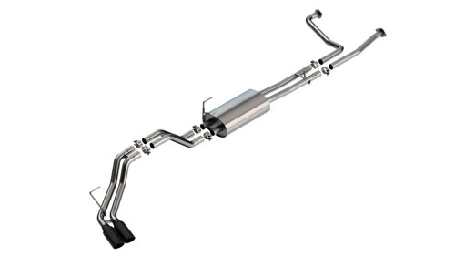 Borla 16-24 Nissan Titan XD S-Type Cat Back Exhaust - Black Chrome - 140946BC Photo - Primary
