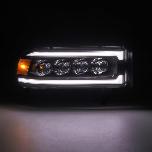 AlphaRex 94-01 RAM 1500 NOVA LED Proj Headlights Blk w/Activ Light/Seq Signal/SB DRL - 880350 User 1