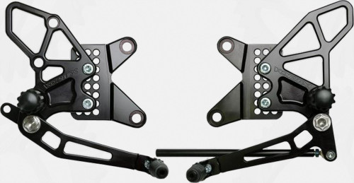 Vortex Rear Set Complete Blk Kaw - RS415K