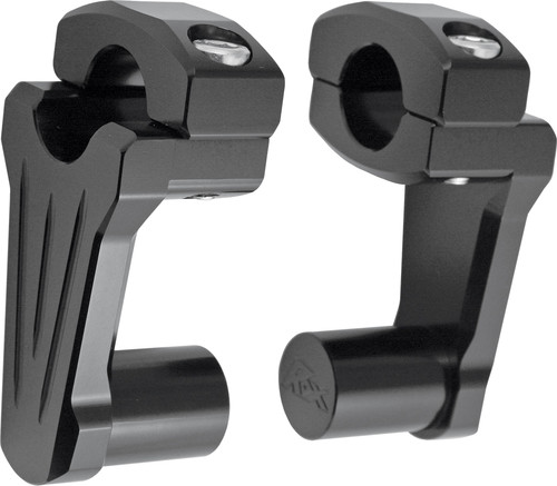 ROX Pivoting Handlebar Riser Black 2" Rise