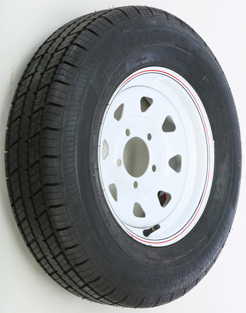 AWC Trailer Tire and Wheel Assembly White - TA2034512-71R175C-A