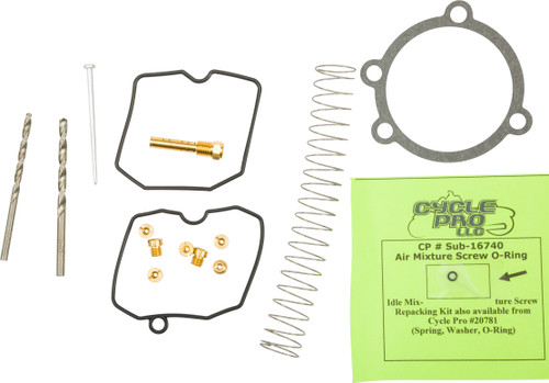 Cycle PRO Keihin CV Carb Recalibration Tuner Kit W/Gaskets
