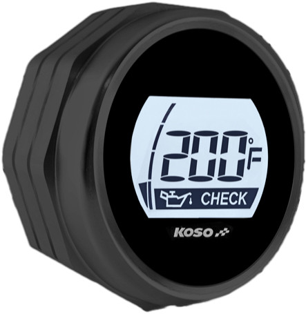 Koso Digital Oil Dipstick Black Fits 07-16 Flh/Flt