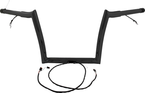 Baggernation 12" OEM Monkey Bar Pre Wired Satin Black `15-23 Fltr