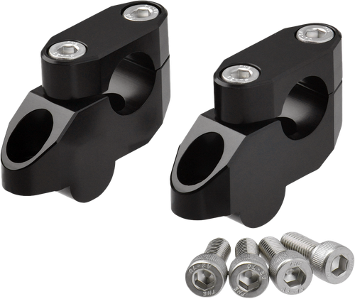 Zeta Offset Handlebar Riser Kit 20MM 26MM 22.2MM Black