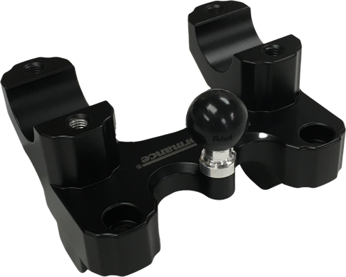 Helibars Offset Riser Black W/ Ram Mnt `20-25 Pan America