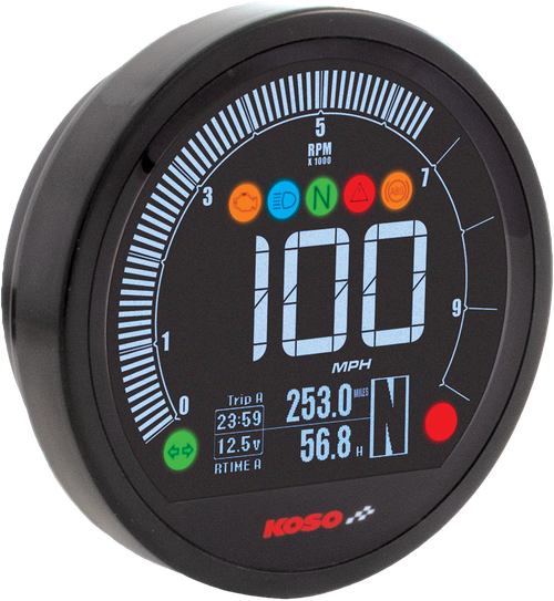 Koso DL-04 Speedo Black Universal