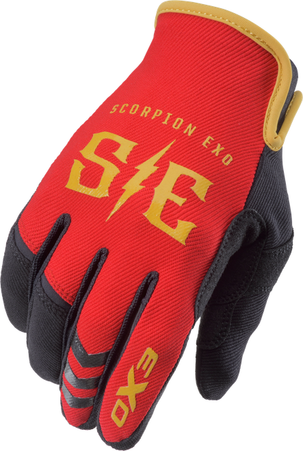 Scorpion EXO Air-stretch Gloves Charge Red/Gold MD