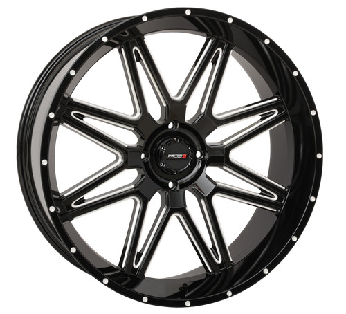 System 3 ST7 Wheel 24X9 5+4 (0MM) 4/137 Gloss Black Milled