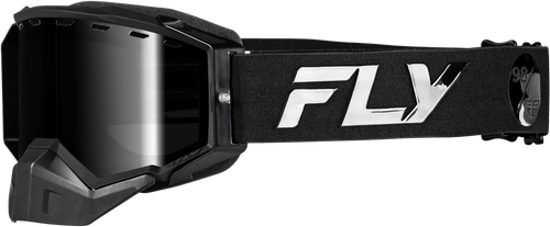 FLY Racing Zone Elite Snw Goggle Blk/Blk W/Blk Mir/Plrzd Smoke Lens
