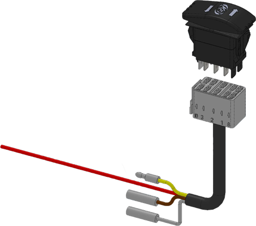 KFI V-plow Dash Control Rocker