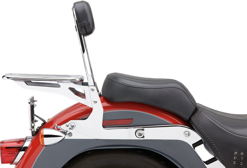 Cobra Detachable Backrest Round Chrome Softail 07-17