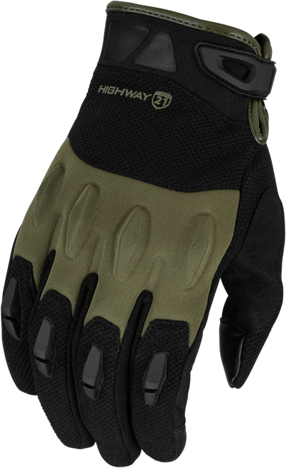 Highway 21 Fury Gloves Black/olive MD
