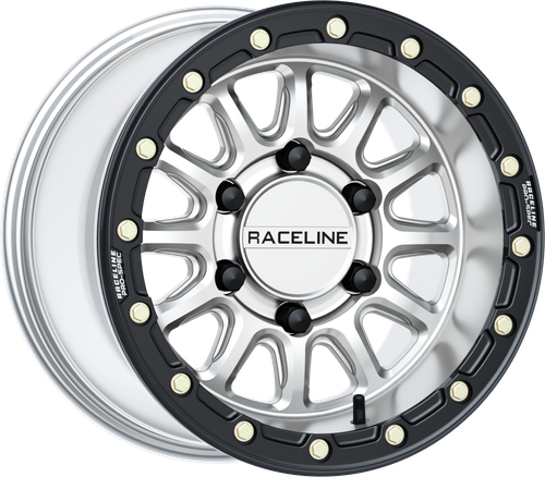 Raceline Alpha Hyper Wheel 6/5.5 Hyper Silv/Blk 15X10 +25MM