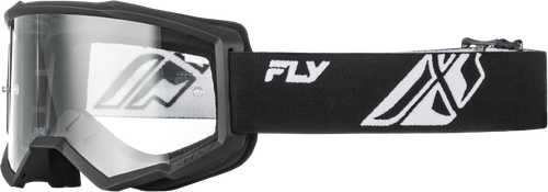 FLY Racing Focus Goggle Black/white W/ Clear Lens