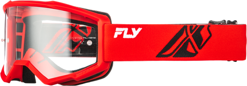 FLY Racing Focus Goggle Red/Black W/ Clear Lens
