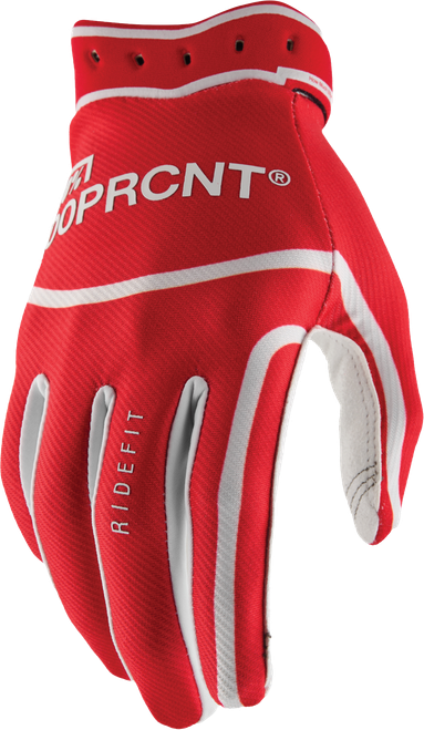 100-PERCENT Ridefit Gloves Red 2X
