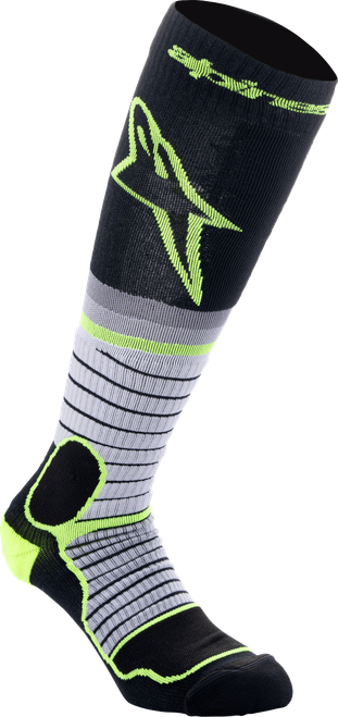 Alpinestars MX Pro Socks Black/grey/ylw Fluo LG