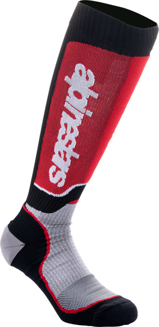 Alpinestars MX Plus Socks Black/grey/red LG