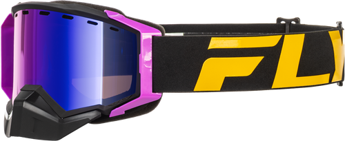 FLY Racing Zone Elite Sn Goggle Blk/Pink W/Pur Mir/Plrzd Rose Lens