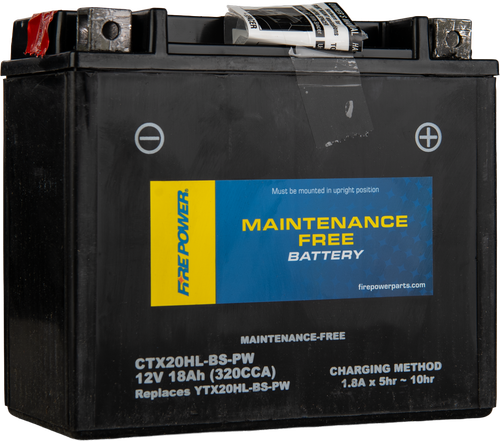 Fire Power Battery CTX20HL-BS-PW Maintenance Free