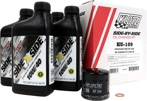 Klotz Kawasaki SXS 4QT Synthetic Oil Change Kit