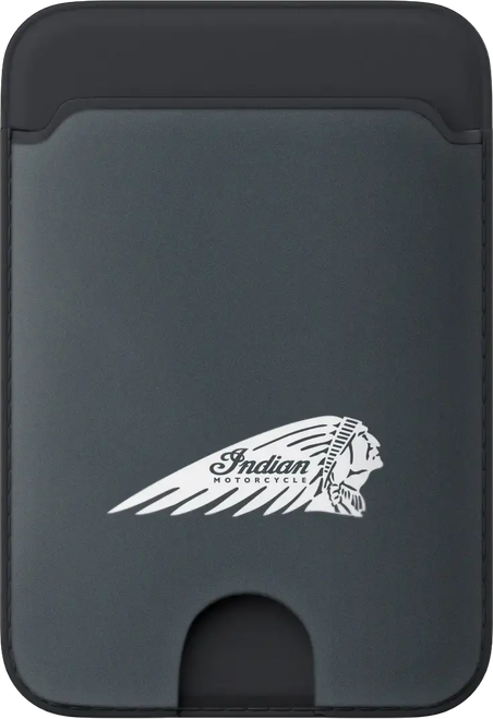 SP Connect Indian Card Wallet W/headdress Gray W/Logo