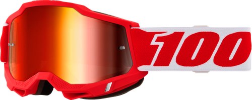 100-PERCENT Accuri 2 Goggle RD001 Red Mirror Lens