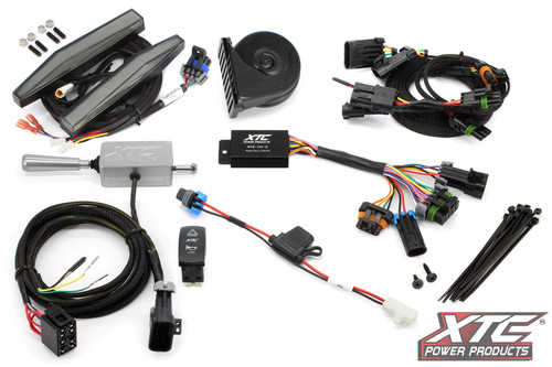XTC Power Products Auto Turn Signal Kit W/ Billet Lever and Front Drl Lights Can - ATS-L-CAN-MAVR-DRL