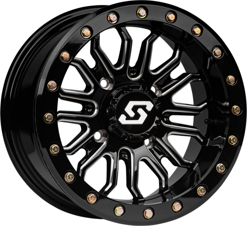 Sedona Onyx Beadlock Wheel 15X8 4/156 +0MM Black/machined