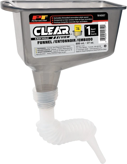 Performance Tool 1 Qt. Funnel W/flexible Spout