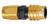 Q/R #6 Straight Hose End Gold/Black