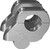 ROX Barback Riser 1 1/2" Silver BMW