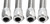 Jagg Hose Finisher 3/8" Silver Anodized 4PK