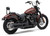 Cobra 3" Rpt Slip-ons Black Softail 18-24