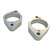 Helibars Handlebar Risers Silver BMW - HR05200
