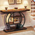 Modern Industrial 41-inch Long Narrow Entryway Foyer Console Table with Shelves Q280-RBFCTSE1395862