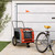 5 Star Pets Pet Bike Trailer Orange and Gray Oxford Fabric and Iron