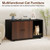 5 Star Pets cat litter box furniture styled in a modern home, highlighting its side-entry feature.