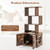 Product dimension and feature diagram for 5 Star Pets 56-inch tall cat litter enclosure.