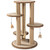 5 Star Pets three-level cat scratching tower with natural sisal-wrapped posts and hanging feather toys, studio view.