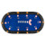 Portable 84 x 42 Inch 10-Player Foldable Padded Poker Table Top-Blue B593-UY10156