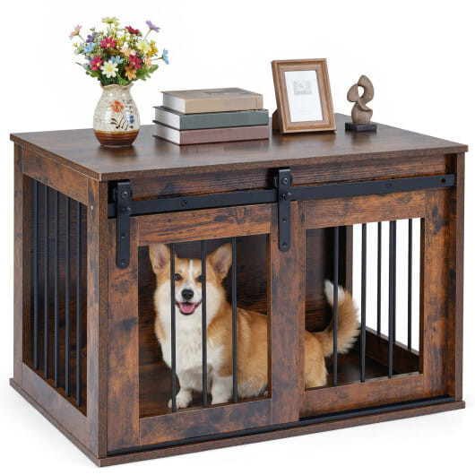 5 Star Pets: Heavy Duty Dog Kennel with Sliding Barn Door